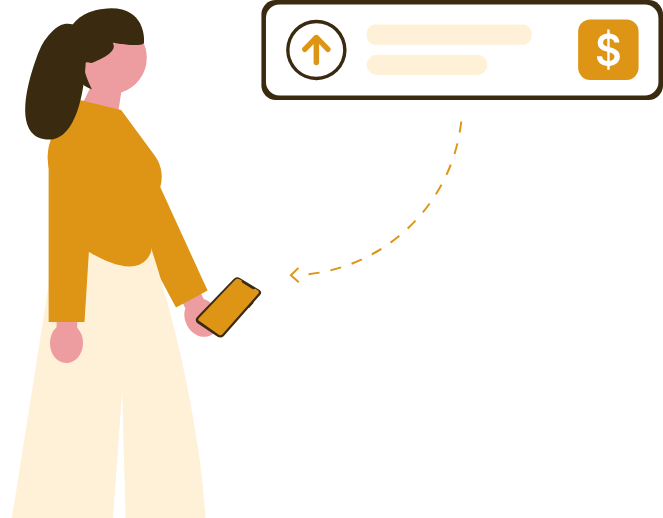 スワップポイントを受け取るイラスト